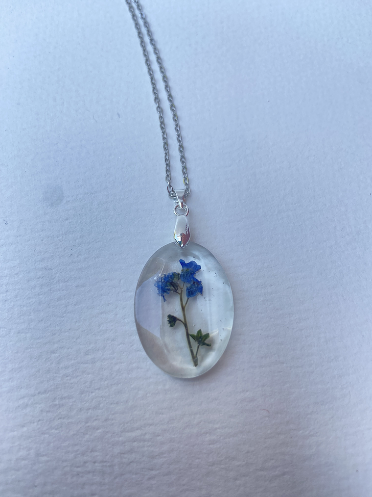 Collar Racimo Celeste 1