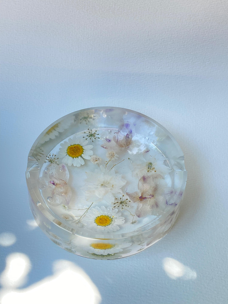 Cenicero Orquídeas Blancas 1