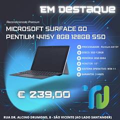 Microsoft Surface Go Pentium Gold 4415Y 8Gb 128Gb SSD Win 11