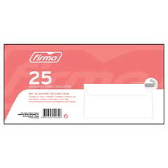 Envelopes Dl 110x220mm Branco (Maço de 25 Unidades)
