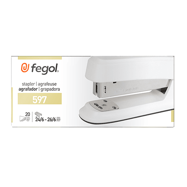Agrafador Secret. 24/6-26/6 Fegol 597 Cor Metal (20 Folhas) 3
