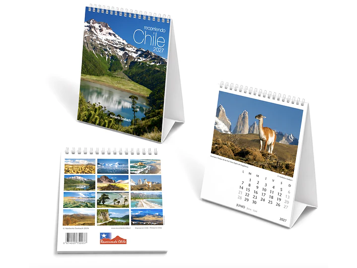 Calendario Escritorio Recorriendo Chile 2027 DISPONIBLE PRONTO 1