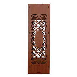 Caja De Madera Para Botella De Vino con Mensaje Personalizado