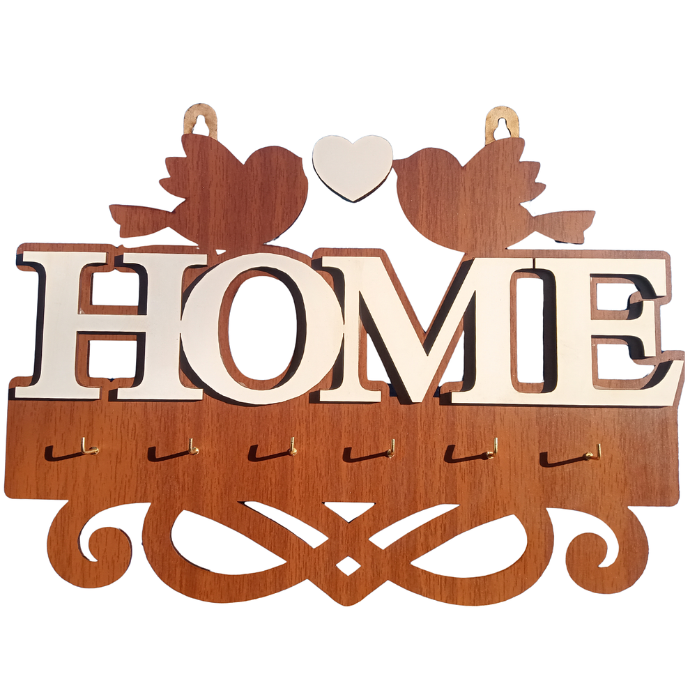 Porta Llaves de Madera Artesanal - Home Pajaritos