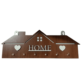 Porta Llaves de Madera Artesanal - Home Corazón