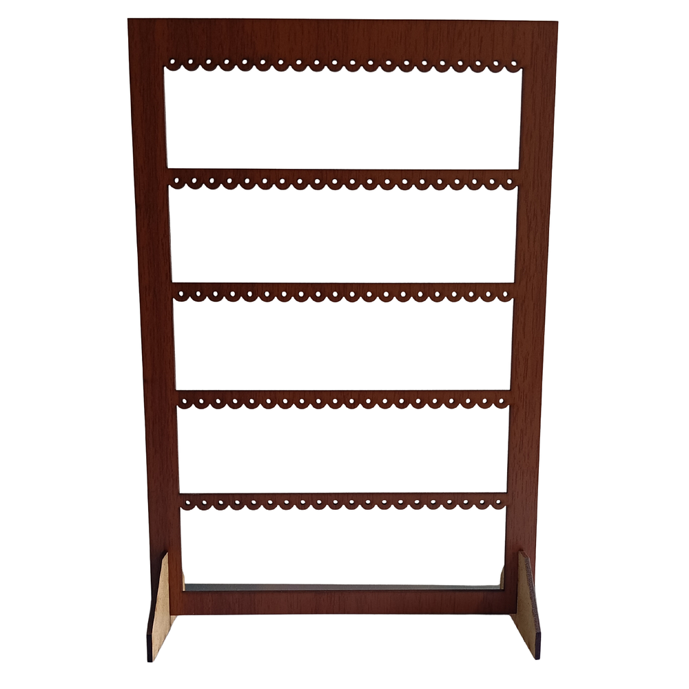 Organizador De Aros Exhibidor Porta Aros Artesanal De Madera