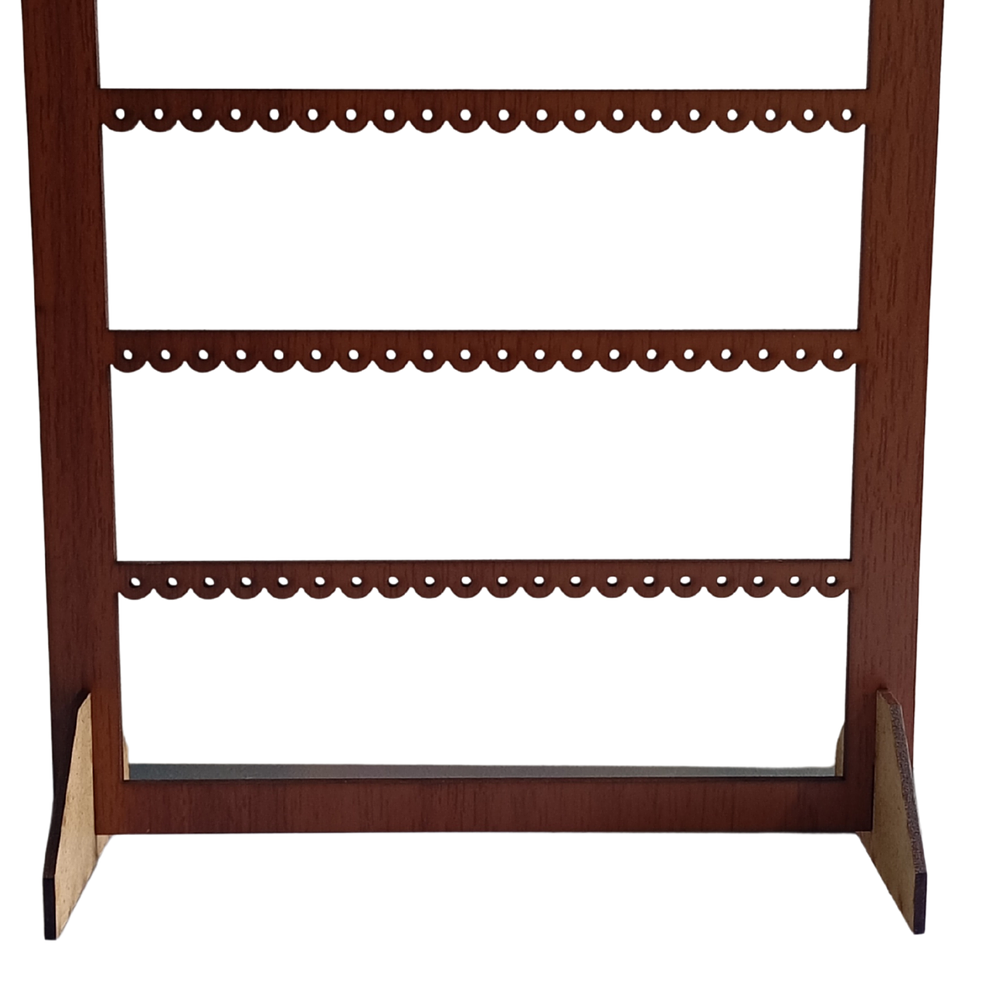 Organizador De Aros Exhibidor Porta Aros Artesanal De Madera