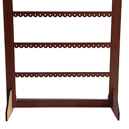 Organizador De Aros Exhibidor Porta Aros Artesanal De Madera