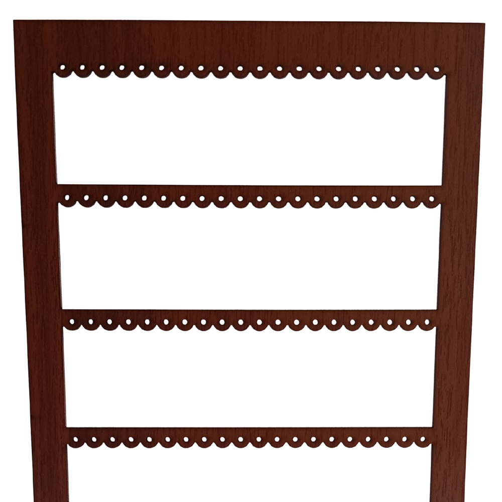 Organizador De Aros Exhibidor Porta Aros Artesanal De Madera