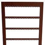 Organizador De Aros Exhibidor Porta Aros Artesanal De Madera