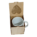 Corazón San Valentín - Cajas De Madera Para Tazón 11 Oz. 6u