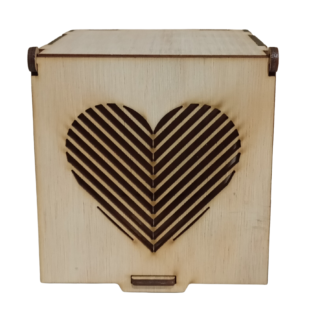 Corazón San Valentín - Cajas De Madera Para Tazón 11 Oz. 6u