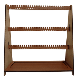 Organizador Exhibidor Soporte De Aros Zarcillo - Madera