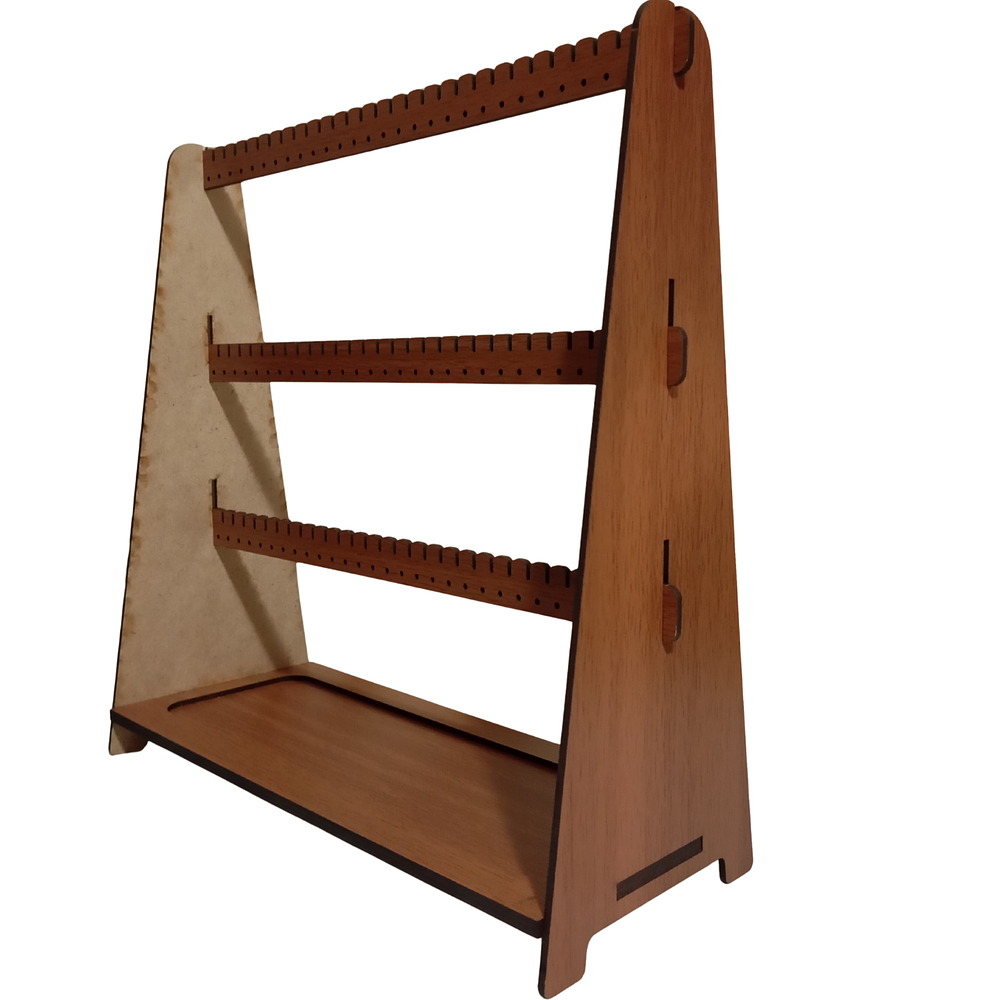 Organizador Exhibidor Soporte De Aros Zarcillo - Madera