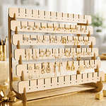 Organizador Exhibidor De Aros Zarcillo De Madera - Joyería