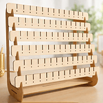 Organizador Exhibidor De Aros Zarcillo De Madera - Joyería