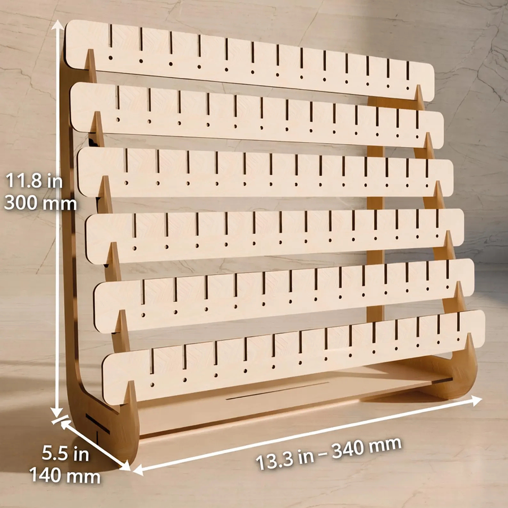 Organizador Exhibidor De Aros Zarcillo De Madera - Joyería