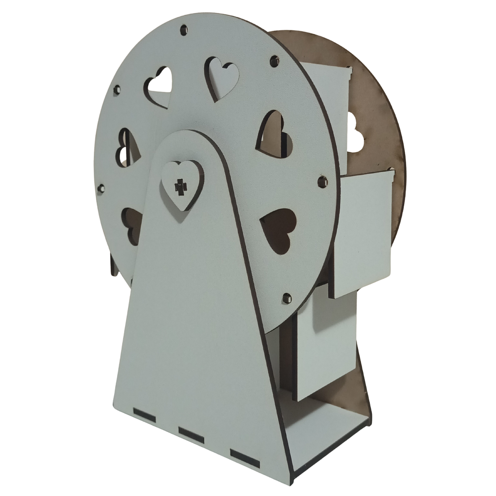 Rueda De La Fortuna En Madera - Mdf Blanco Sublimable