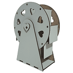 Rueda De La Fortuna En Madera - Mdf Blanco Sublimable