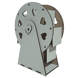 Rueda De La Fortuna En Madera - Mdf Blanco Sublimable