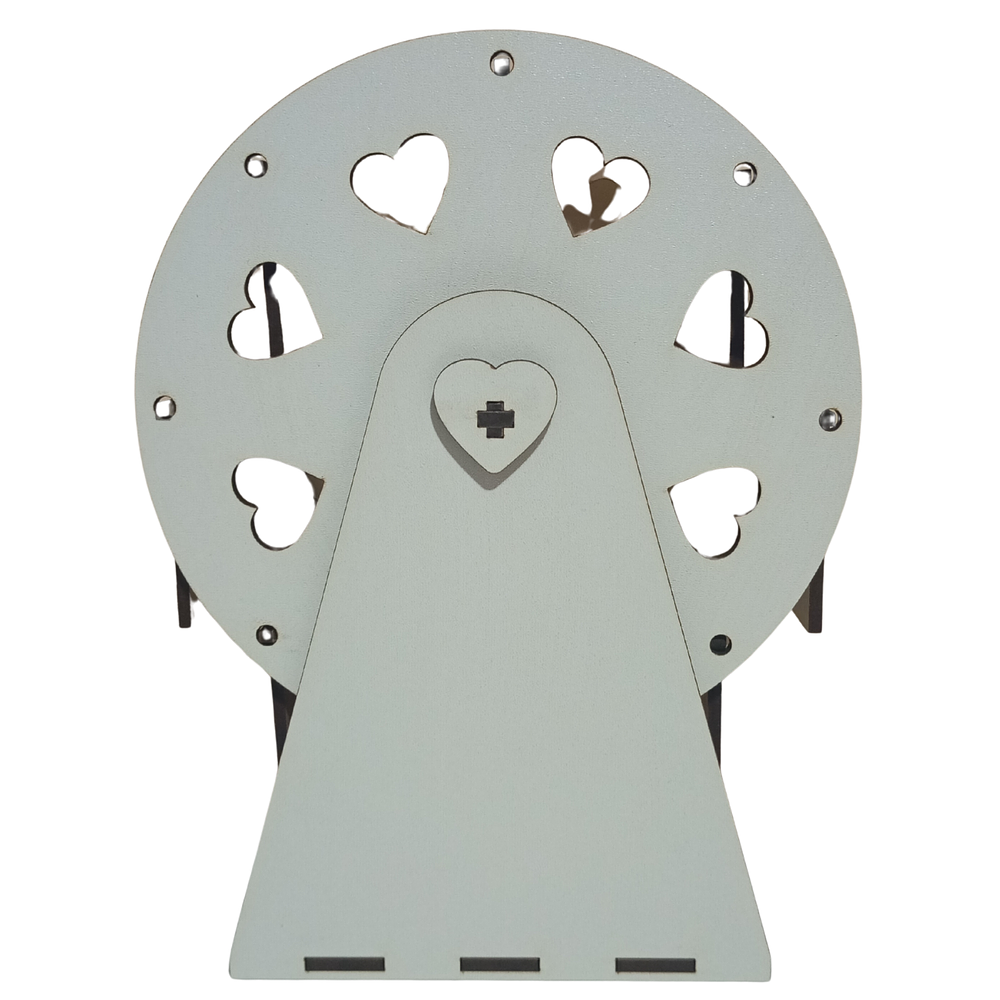 Rueda De La Fortuna En Madera - Mdf Blanco Sublimable