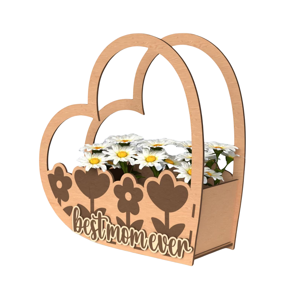 Repisa de Madera - Porta Plantas & Flores - Día de las Madres