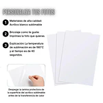 Cuadro Spotify o Pared - Acrílico Blanco Sublimable