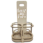 Porta 4 Botella o Lata Cerveza Vino - Día del Padre