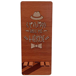 Soporte Porta Celular de Madera - Día de Padre