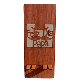 Soporte Porta Celular de Madera - Día de Padre