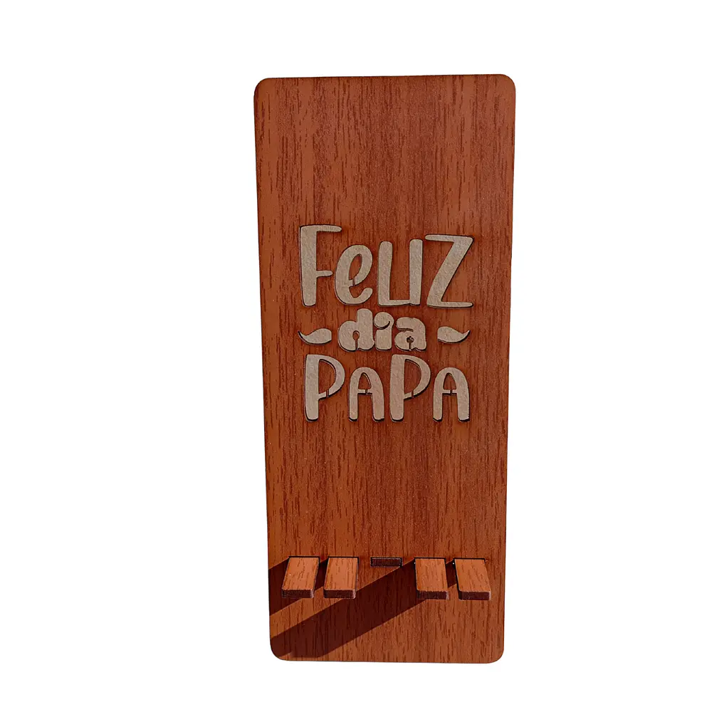 Soporte Porta Celular de Madera - Día de Padre