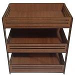 Exhibidor Rectangular 3 Niveles de Madera - Ideal Emprendedor