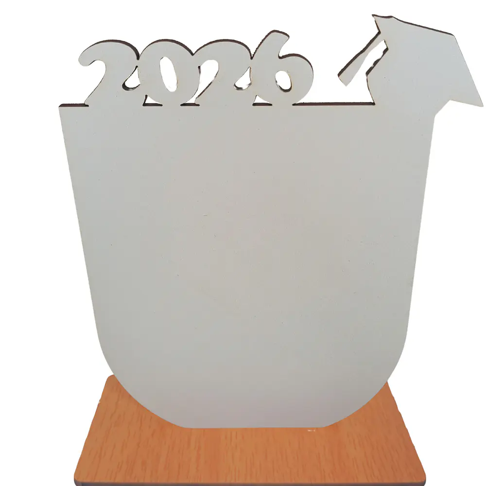 12u - Cuadro MDF Sublimable Graduación 2026 con Base