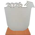 12u - Cuadro MDF Sublimable Graduación 2026 con Base