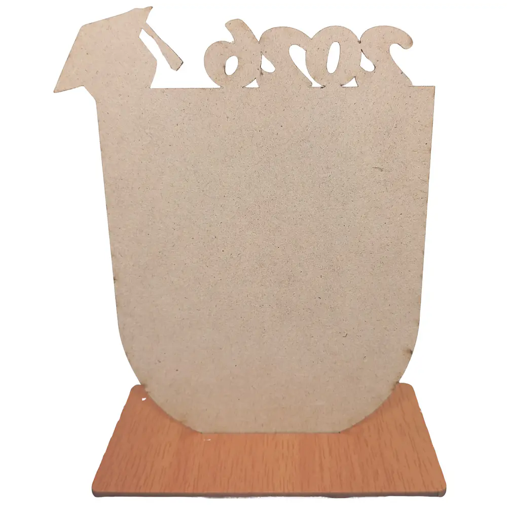 12u - Cuadro MDF Sublimable Graduación 2026 con Base