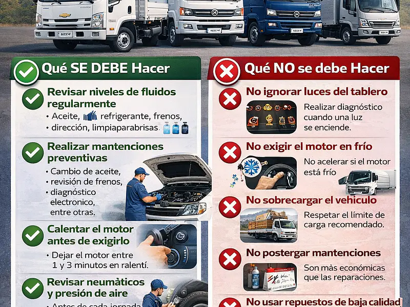 Autocuidado de Vehículos y Camiones: Qué Hacer y Qué No Hacer para Mantener tu Motor en Óptimas Condiciones