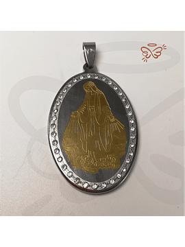 Virgen de La Milagrosa - Medalla Acero 