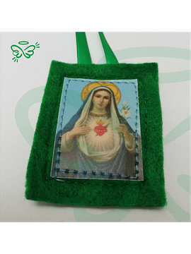 Escapulario Verde || Sagrado Corazón de María