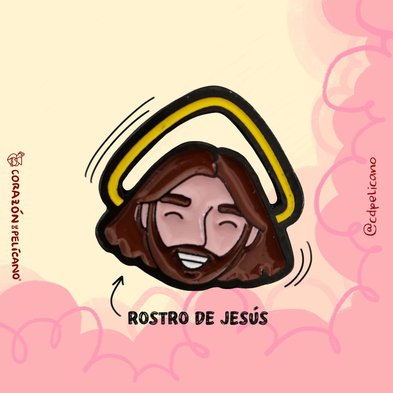 Pin rostro de Jesús 