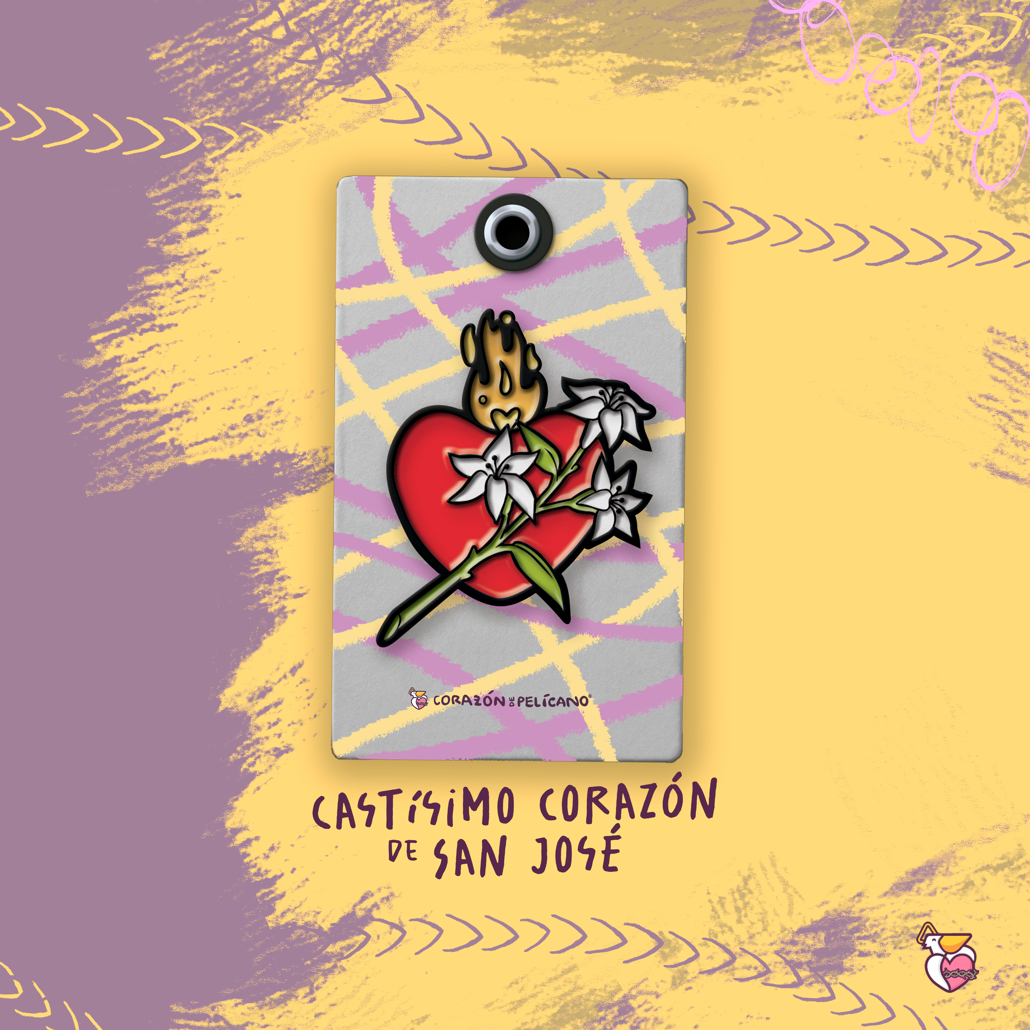 Pin Castísimo Corazón de San José