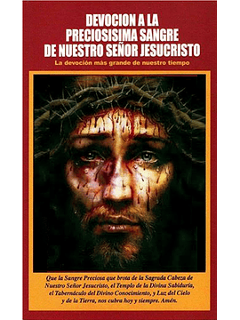 Devoción a la Preciosísima Sangre de Nuestro Señor Jesucristo