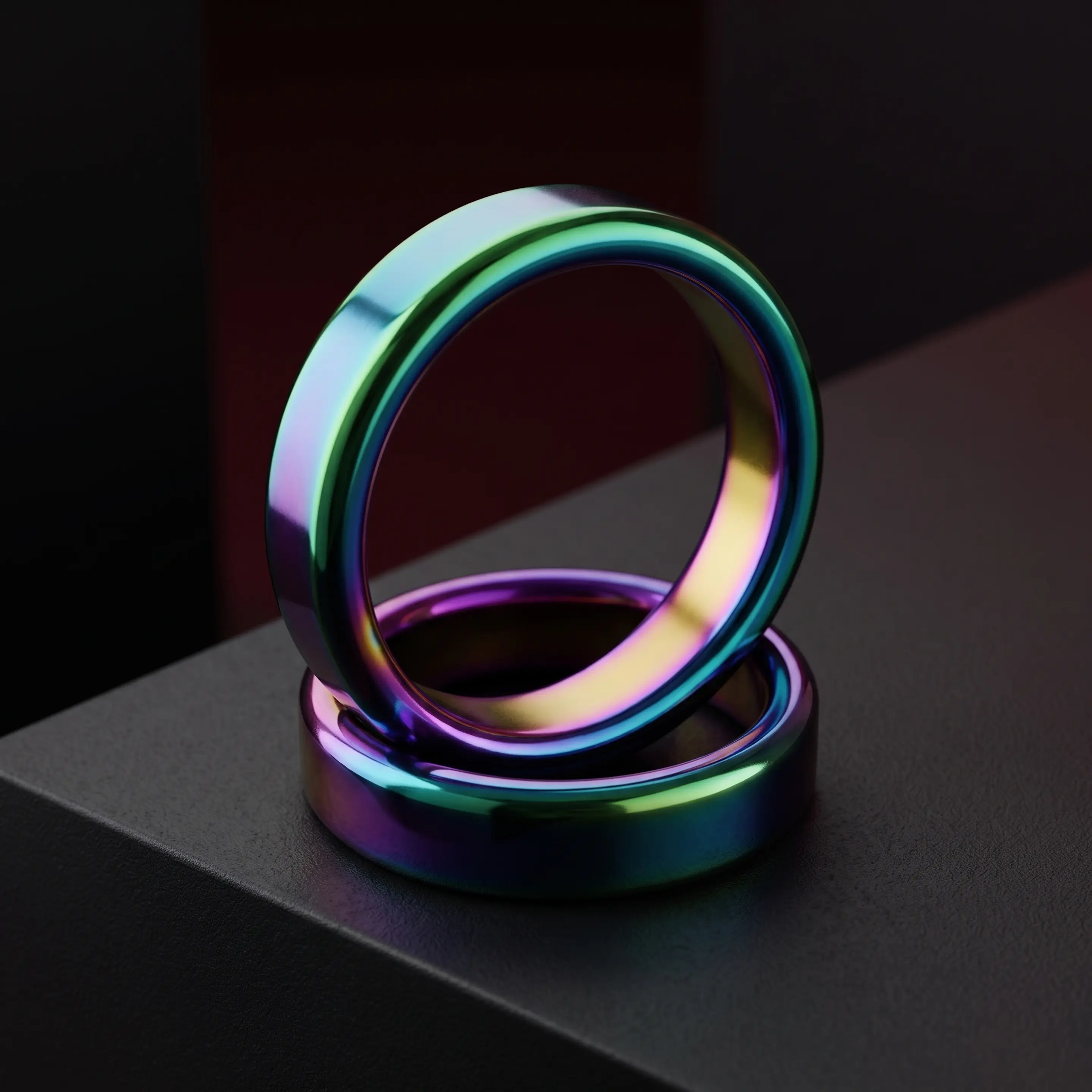 Cockring Acero Anodizado 6x14mm 1