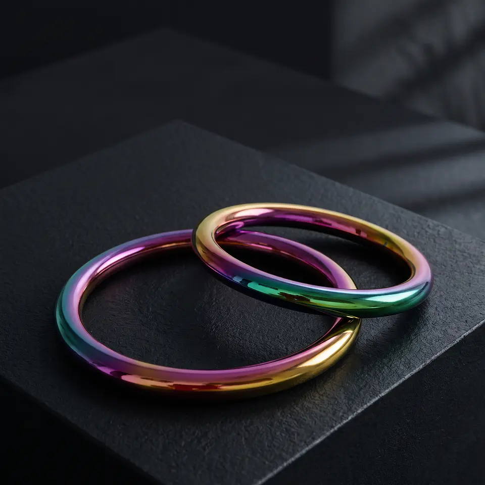 Cockring Acero Anodizado - Perfil Redondo 1