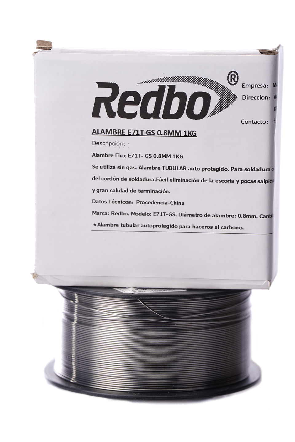 Alambre FLUX E71T-GS 0.8mm 1kg 2