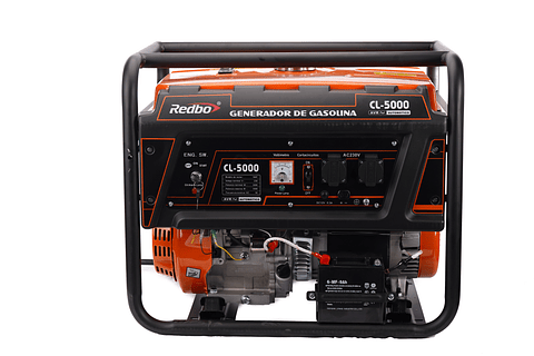 Generador Eléctrico Monofásico Redbo CL-5000 (5.5 kW Máx, Motor OHV 420cc)