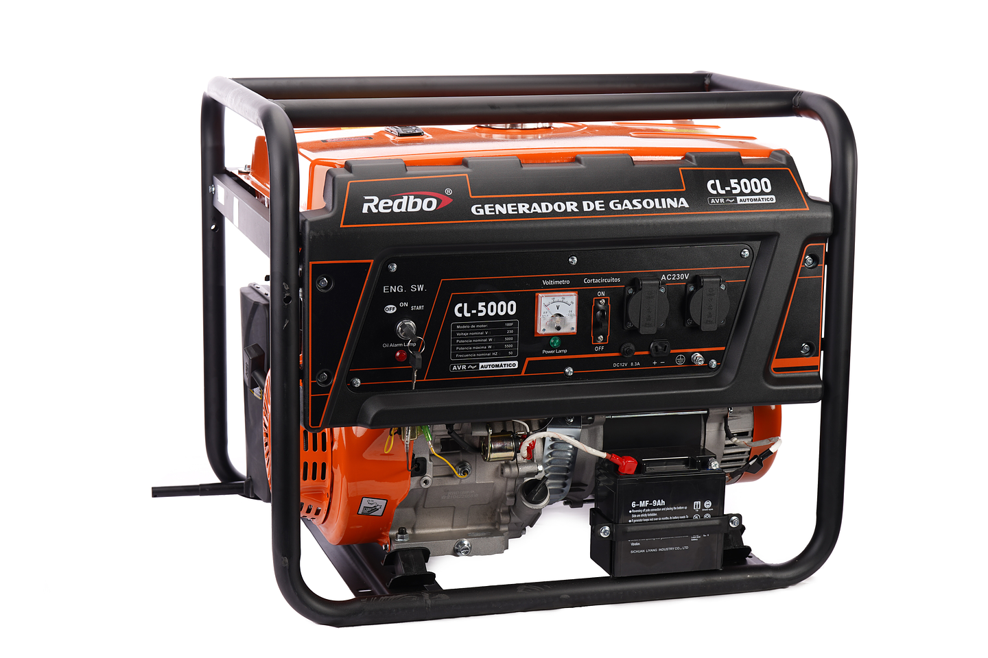 Generador Eléctrico Monofásico Redbo CL-5000 (5.5 kW Máx, Motor OHV 420cc) 2