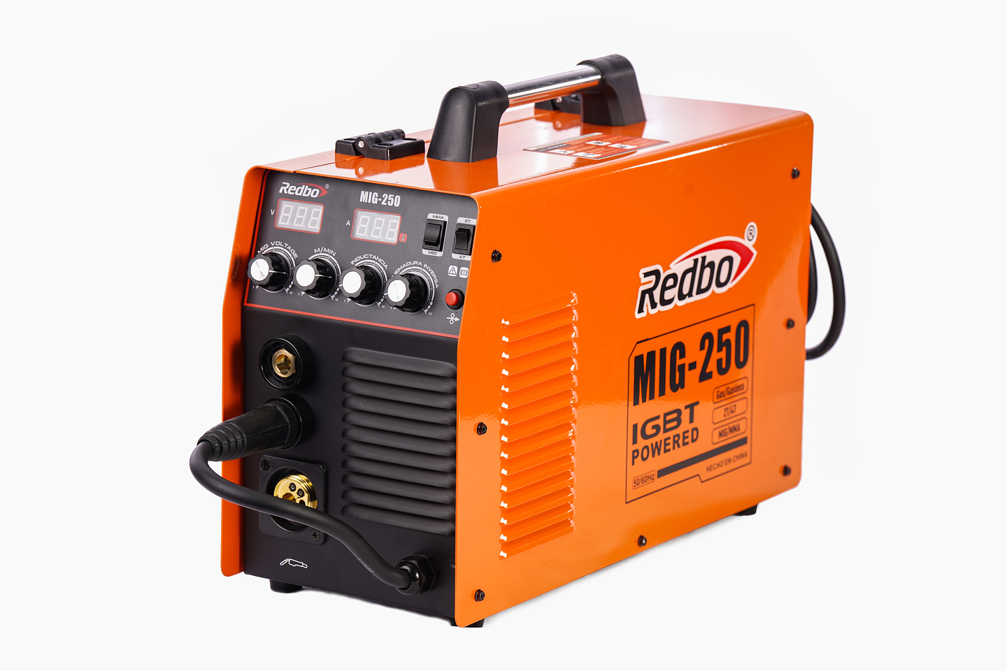 Soldadora Inverter 3 en 1 Redbo MIG-250/5kg (MIG/MMA/TIG, 200A, Tecnología IGBT) 1