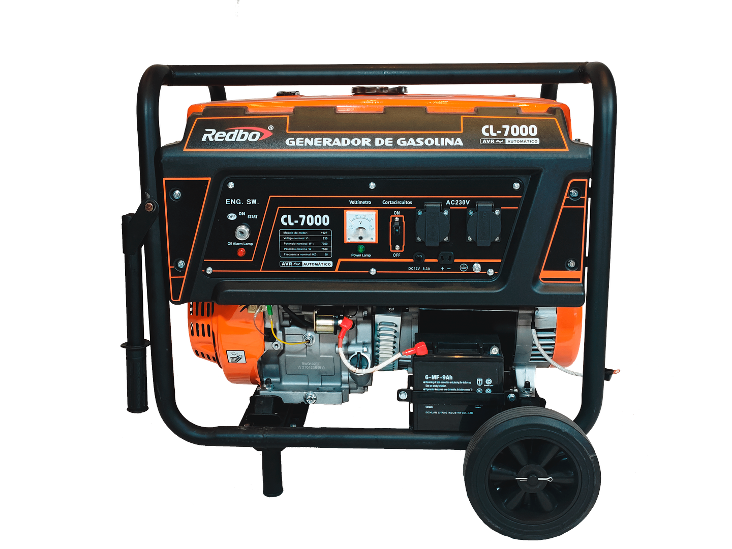 Generador Eléctrico Monofásico Redbo CL-7000 (7.5 kW Máx, Motor OHV 445cc) 4