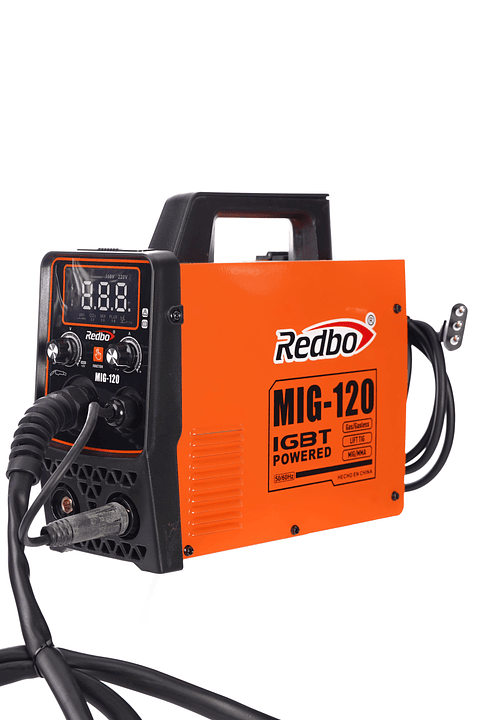 Soldadora Inversora Redbo MIG-120 3 en 1 (MIG/MMA/TIG) 120A + Alambre Flux 0.5 Kg