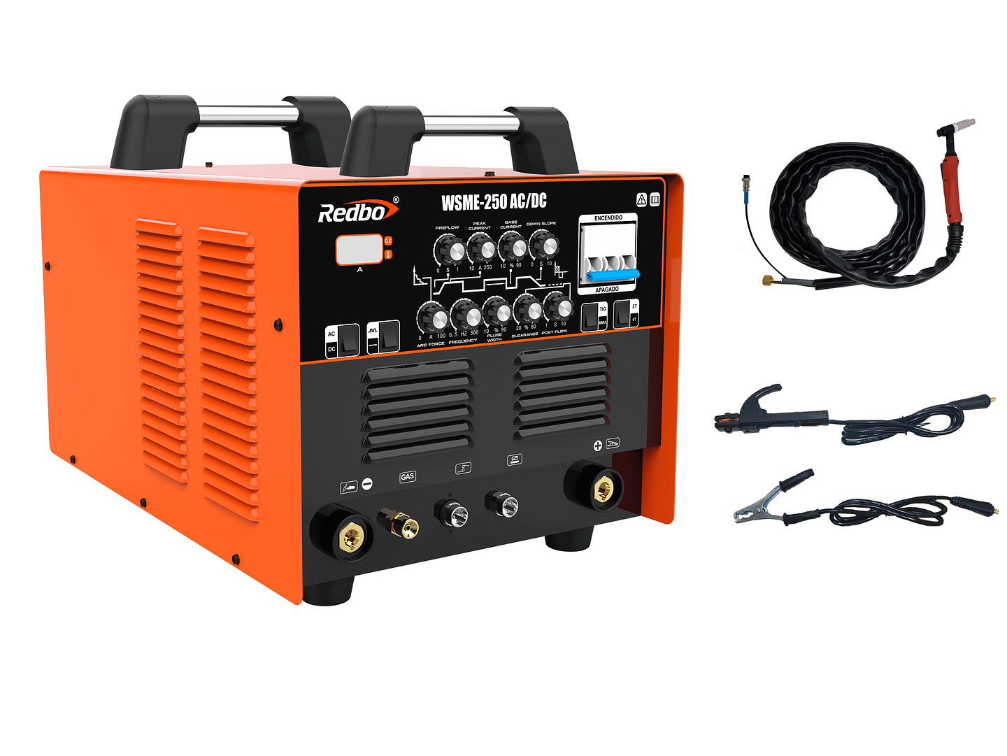 Soldadora Inverter Industrial Redbo WSME-250 AC/DC (220A, 380V, TIG Aluminio HF / MMA) 2